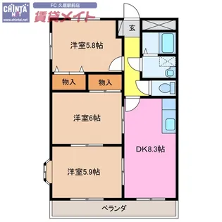 アンジュリークA.I【1階】の間取り