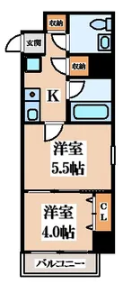 パークモダン高井田【4階】の間取り