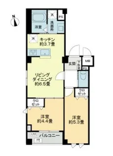 ルミケオ大手町【2階】の間取り