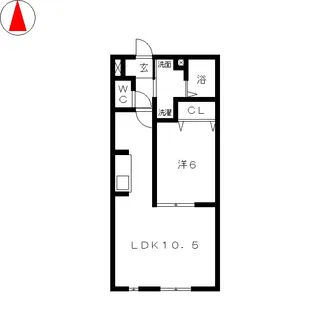 エクセラン【1階】の間取り