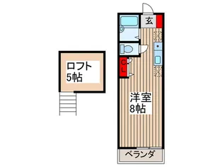 アデレ-ドフラッツ【2階】の間取り