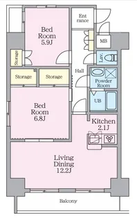 LiVE・TOPiA八王子【2階】の間取り