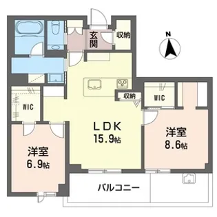 ペティーユ【2階】の間取り