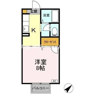 カーサ・デ・三の丸 B【1階】の間取り