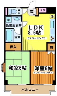 ウィステリア仙川【4階】の間取り
