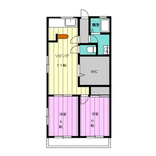 フォレスト・ハイム【3階】の間取り