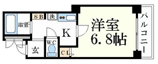 プレサンス京都二条城前【2階】の間取り