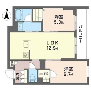 ヴィリジアン陣屋I【3階】の間取り