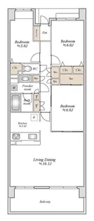 千葉県千葉市美浜区幸町1【マンション】の間取り