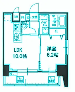 東京都品川区南大井4【マンション】の間取り