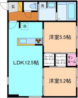 M&Y下冨居【2階】の間取り