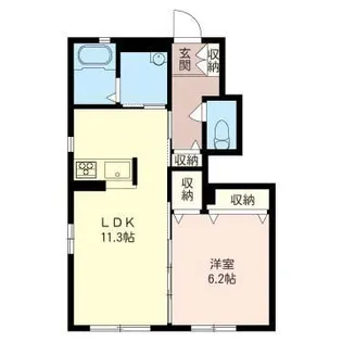 シャコンヌ C【1階】の間取り