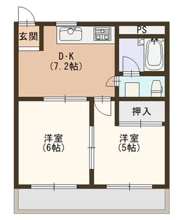 ヴィラ藤宮【2階】の間取り