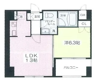 リブレ東新宿【14階】の間取り