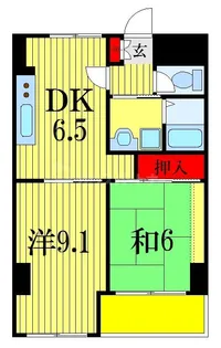 グランドパレス大久保【4階】の間取り