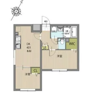 エルファーロ大塚【4階】の間取り