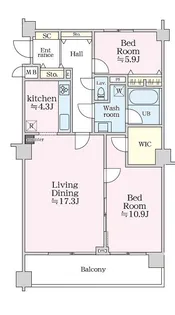 グラマシー恵比寿【3階】の間取り