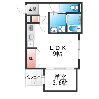 グローハイツ喜連サウス【1階】の間取り