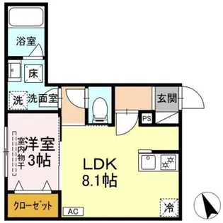 ブルームマーレ【1階】の間取り