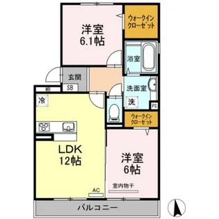 グランド ソレイユ C棟【3階】の間取り