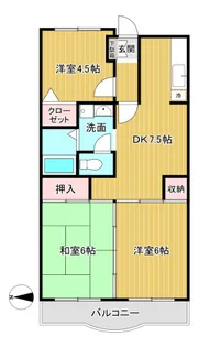 リューデスハイム【4階】の間取り