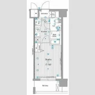 グランド・ガーラ横濱桜木町【11階】の間取り