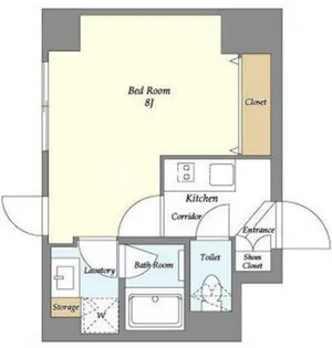 レクシード神楽坂【4階】の間取り