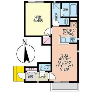 ガイア・メゾン【1階】の間取り