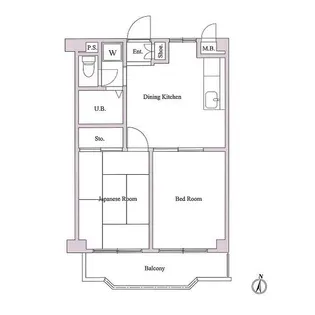 ガーデンヒルズ壱番館【3階】の間取り