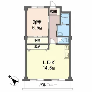 ブルースカイマンション【2階】の間取り