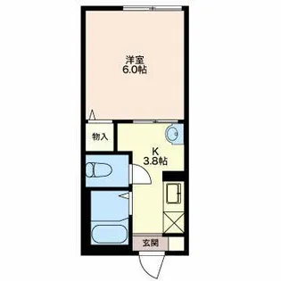 新潟県新潟市中央区川端町5【アパート】の間取り