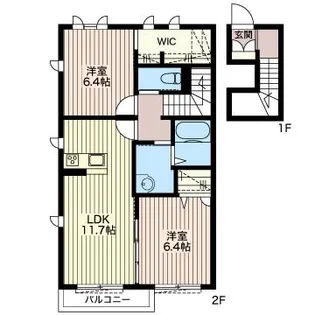 オリーブ【2階】の間取り