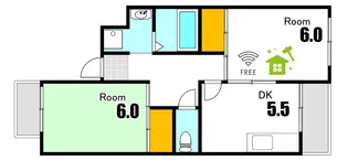 An Palace 庚午北【3階】の間取り