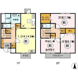 マノワール Aの間取り