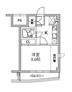 T s garden稲城【4階】の間取り