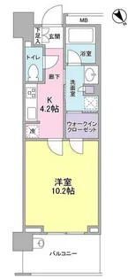 クロスエアタワー【13階】の間取り
