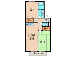 ピフレ緑ヶ丘【2階】の間取り