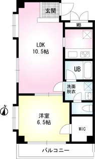 BAY SIDE COURT壱番館【2階】の間取り