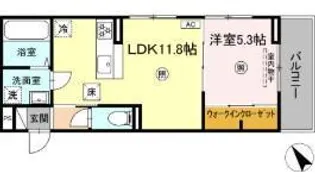 D-resena松橋S【1階】の間取り