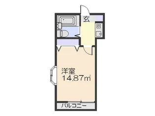 パークハイム衣笠【2階】の間取り
