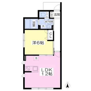 【ベルメゾンII】【1階】の間取り