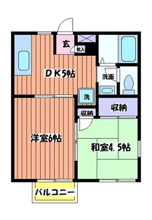 フジミグリーンホーム【2階】の間取り