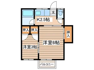 VILLA ANJIN【2階】の間取り
