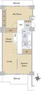 エスポア上前津【8階】の間取り