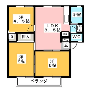 マリエンポート【2階】の間取り