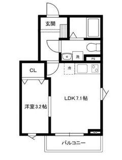 メリディアン泉ケ丘Solana【2階】の間取り