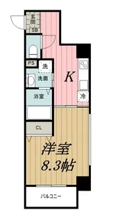 千葉県千葉市中央区本千葉町【マンション】の間取り