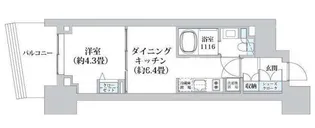 ライオンズフォーシア五反田【11階】の間取り