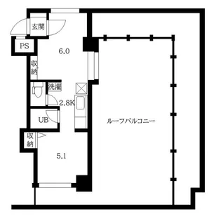 メープルリバービュー【5階】の間取り