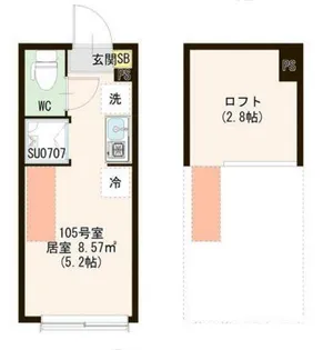 レジデンス・イン初台【2階】の間取り
